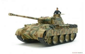 Сборная модель Немецкий танкк Panther Ausf. D с фигурой командира