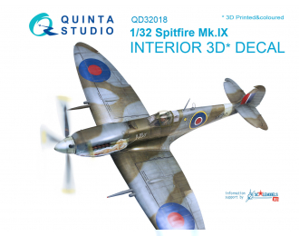 3D Декаль интерьера кабины Spitfire Mk.IX (Tamiya)