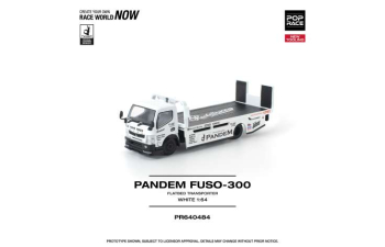 MITSUBISHI Pandem Fuso 300 Flatbad Transporter, white