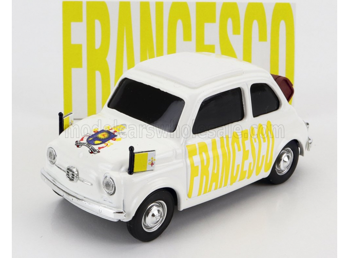 FIAT 500 Papa Francesco - I Viaggi Apostolici Di Papa Francesco, White