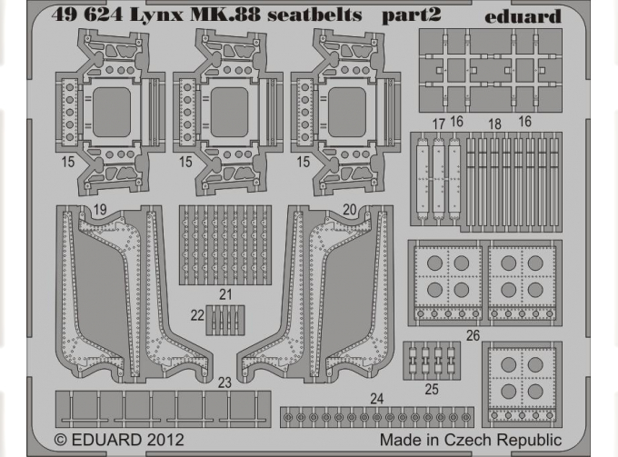 Фототравление для Lynx Mk.88 seatbelts
