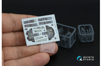 3D Декаль интерьера кабины L-39C (Trumpeter) (малая версия) (с 3D-печатными деталями)