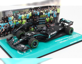 MERCEDES-BENZ GP F1 W11 Eq Performance Team Amg Petronas Motorsport №44 (with Worn Rain Tyres - 7 Times World Champion) Winner Turkish Gp (2020) Lewis Hamilton, Black Green