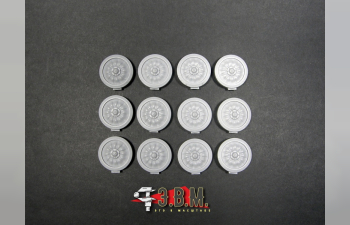 Опорные катки для модели гусеничного тягача МТ-ЛБ (Тип 1)