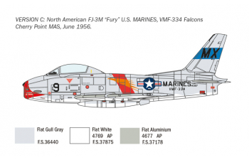 Сборная модель North American FJ-2/3 Fury