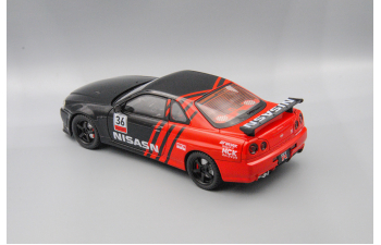 NISSAN Skyline GT-R, чёрный, 26 см.