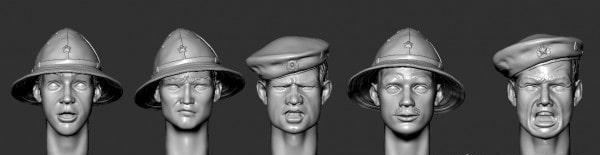 головы для фигурок ВДВ/Афганистан №1