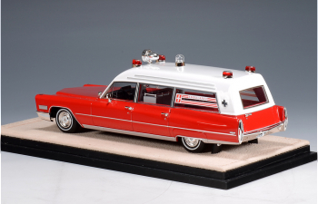 CADILLAC Miller-Meteor Ambulance (1968), Red/White