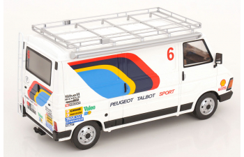 PEUGEOT TDC Rally Set mit 3 Modellen Citroen C35 Peugeot 205 GTI Trailer, Fauchille/Saby (1986)