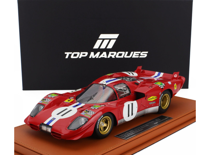 FERRARI 512s 5.0l V12 Team North American Racing N.a.r.t. №11 4th 24h Le Mans (1970) Sam Posey - Ronnie Bucknum, Red