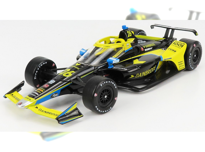 HONDA TEAM GAINBRIDGE ANDRETTI AUTOSPORT N 26 INDIANAPOLIS INDY 500 INDYCAR SERIES (2021) RYAN HUNTER, YELLOW BLACK