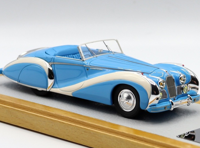 Talbot-Lago T26 Cabriolet Grand Sport Saoutchik 1948 sn110110, Blue/Beige