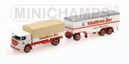 BUSSING LU11/16 Haengerzug «Schultheiss Bier», white