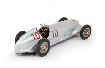 MERCEDES-BENZ W125 GP Monoposto #10 Von Brauchitsch Winner Monaco GP (1937), silver