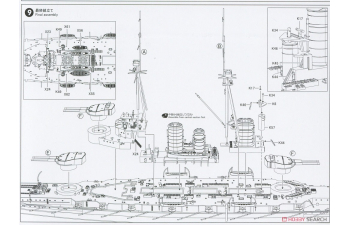 Сборная модель WWI IJN Hiei Battle cruiser 1915 Special Edition