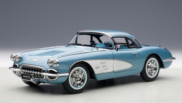 Chevrolet Corvette 1958 (silver blue)