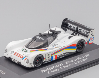 PEUGEOT 905 EV1 G.Brabham-C.Bouchut-E.Helary #3 winner Le Mans (1993), white