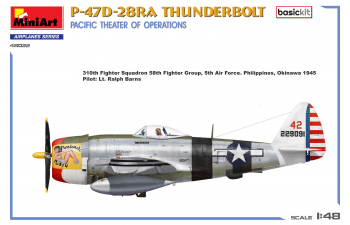 Сборная модель THUNDERBOLT P-47d-28ra Airplane Military 1942