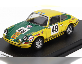 PORSCHE 911 S Coupe Team J.P.Hanrioudn N 48 24h Le Mans (1971) Mario Ilotte - Jean Pierre Hanrioud, Yellow Green