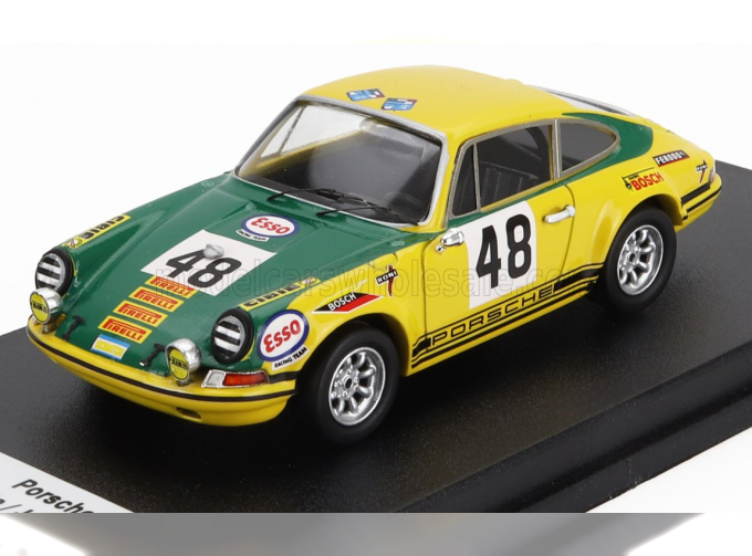 PORSCHE 911 S Coupe Team J.P.Hanrioudn N 48 24h Le Mans (1971) Mario Ilotte - Jean Pierre Hanrioud, Yellow Green