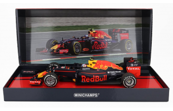 RED BULL F1 Rb12 Tag Heuer №33 Winner Spanish Gp (first Gp Win) With Pit Board (2016) Max Verstappen, Matt Blue Red Yellow