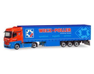 Mercedes Benz Actros B. G.Sz. *Weck + Poller*, red / blue