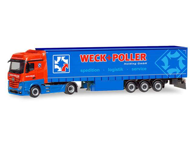 Mercedes Benz Actros B. G.Sz. *Weck + Poller*, red / blue