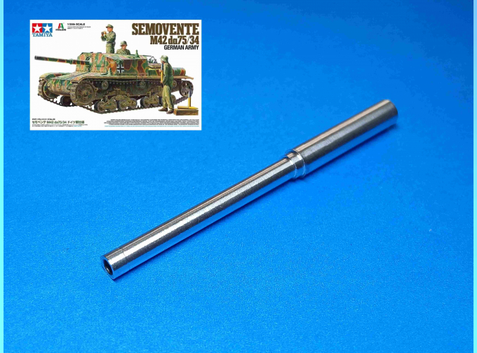 75-мм пушка для САУ "Семовенте" Semovente M42 da 75/34 (Tamiya 37029)