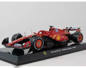FERRARI F1 Sf-24 №16 Season (2024) Charles Leclerc - Con Vetrina - With Showcase, Red Black