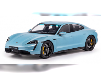 PORSCHE Taycan Turbo S (2020), lightblue-metallic