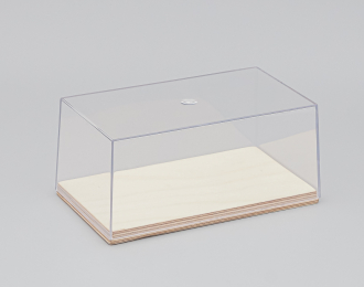 Бокс с деревянным подиумом Бесцветный прозрачный