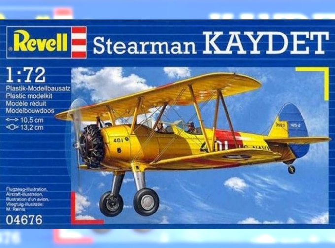 Сборная модель Самолет-биплан Stearman Kaydet