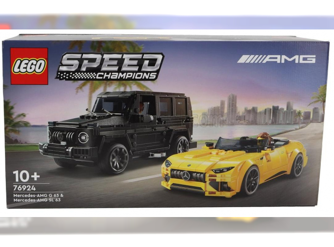 MERCEDES-BENZ Lego - Set 2x G-class G63 Amg (2020) + S-class Sl63 Amg Spider (2022), Yellow Black