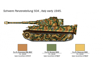 Сборная модель Pz. Kpfw. Vi Tiger I Ausf. E Military 1945