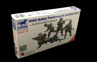 Сборная модель WWII British Paratroops In Combat Set A