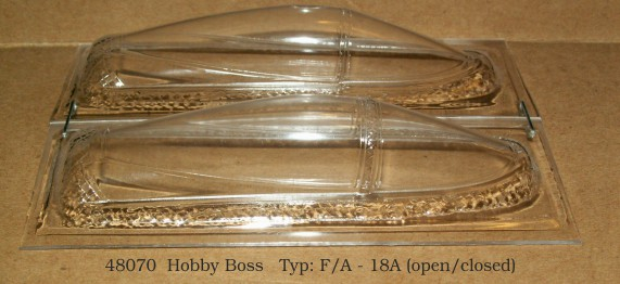 Фонарь для F/A - 18A /open-closed/