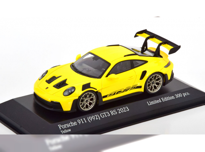 PORSCHE 911 (992) GT3 RS goldene rims (2023), yellow