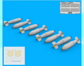 Аксессуары для моделей военной техники Британские планирующие бомбы 1000 lb