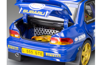 SUBARU Impreza Wrc 555 №1 Winner Rally Memorial Bettega (1993) Colin Mcrae, Blue Yellow Gold