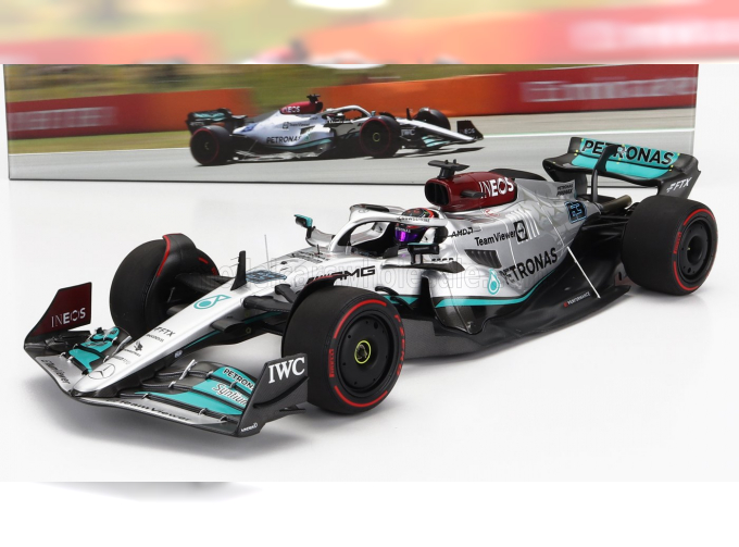 MERCEDES GP F1 W13e Team Mercedes-amg Petronas F1 N63 3rd Australian Gp (2022) George Russel, Silver Green