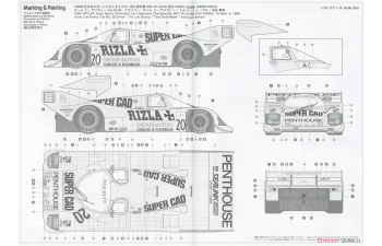 Сборная модель PORSCHE 962c 2.8l N 20 Wec Japan 1000km Season 1988