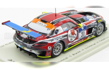 MERCEDES-BENZ Sls Amg Gt3 Team Car Collection Motorsport N31 Adac 24h Nurburgring (2014) P.Schmidt - C.Bracke - H.Schmersal - H.Felbermayr, Red Black