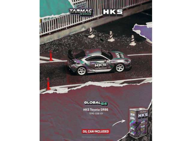 Toyota GR86 in a HKS Limited Tin Can, grey 2024