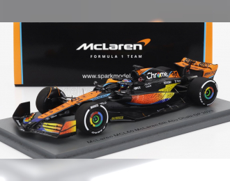 McLAREN F1 Mcl60 Team Mclaren №81 6th Abu Dhabi Gp (2023) Oscar Piastri, Orange Blue Black