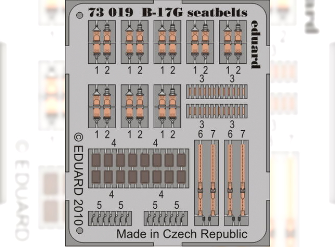 Фототравление для B-17G seatbelts