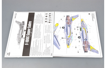 Сборная модель Самолет F-100C "Супер Сейбр"