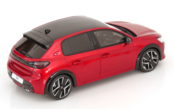 PEUGEOT 208 GT Hybrid (2024), red metallic/black