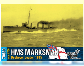 Сборная модель Британский лидер эскадренных миноносцев HMS "Marksman", 1915 г.