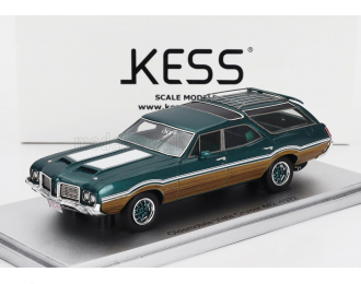 OLDSMOBILE Vista Cruiser 442 Sw Station Wagon (1972), Green Met White Wood