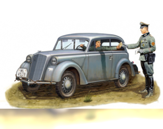 Сборная модель Штабной автомобиль German Light Staff Car ‘Stabswagen’ Mod.1937 (Saloon) w/crew (2 figures)